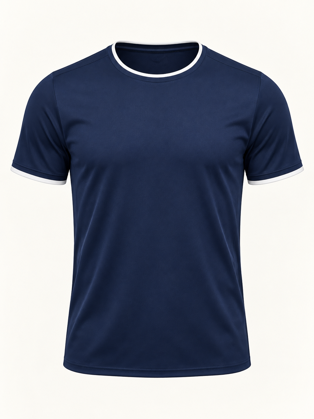 Navy XCUATRO performance shirt with white trim